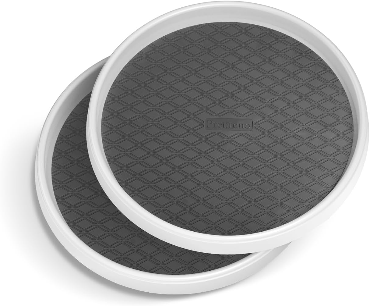 Lazy Susan Turntable Organization for Kitchen Storage, Cabinet Organizer for Pantry,Countertop,Vanity,Table 10 Inch,Rotating Tray Organizing Spice Rack,Fridge,Bathroom,Makeup,Non-Skid