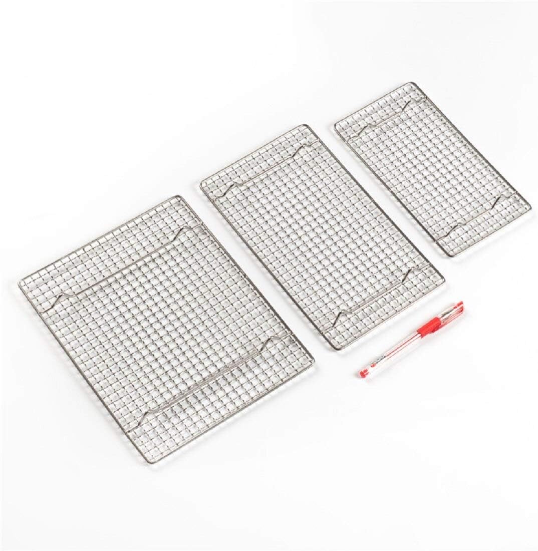 304 Stainless Steel Cooling Rack Versatile Baking Rack Heat Resistant Rust Proof Sturdy Grate 13.8"*9.8"