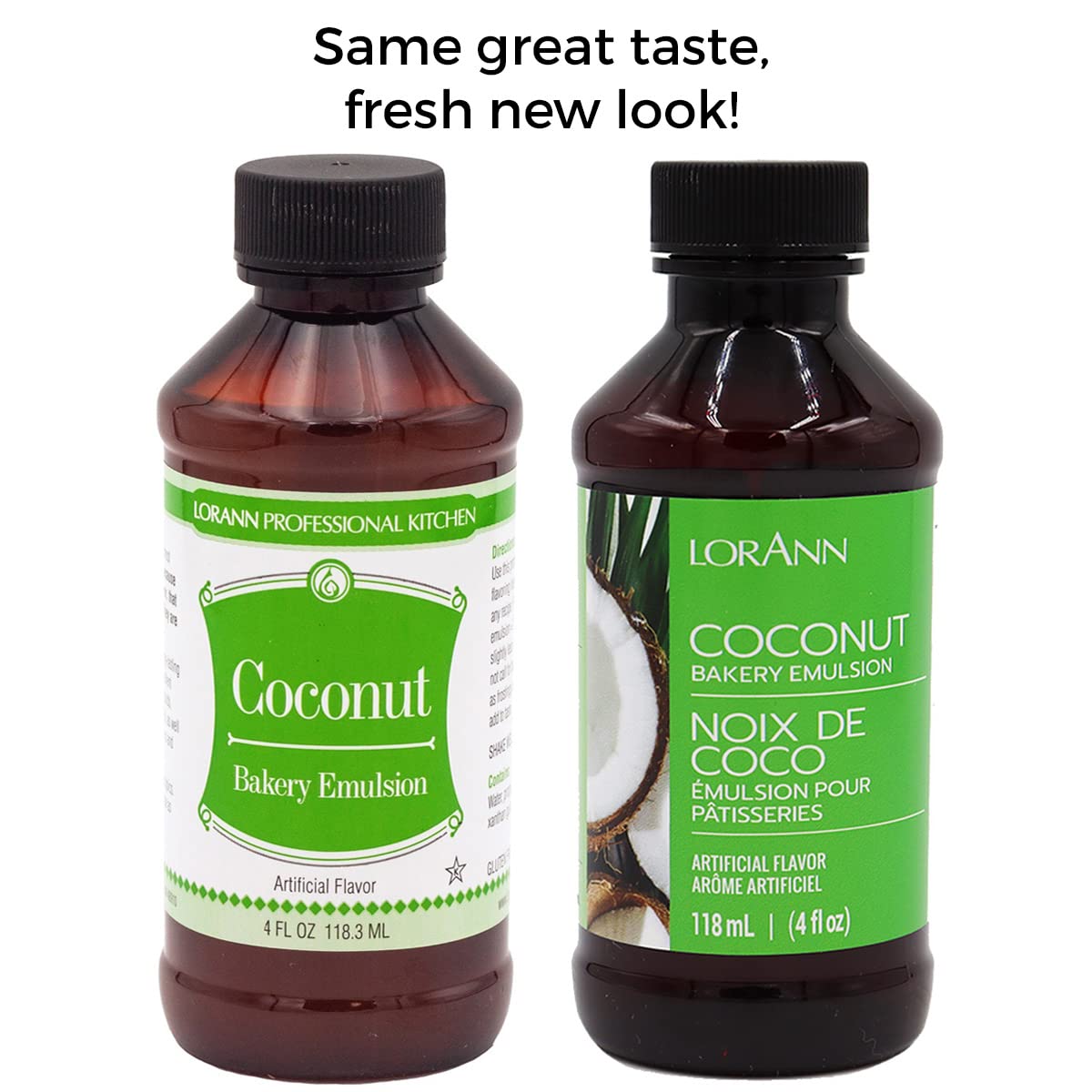 LorAnn Oils Coconut Bakery Emulsion: True Essence, Ideal for Boosting Fruit Tones in Cakes, Cookies & Desserts, Gluten-Free, Keto-Friendly, Extract Substitute Essential for Your Kitchen, 4 Oz, 3 Pack