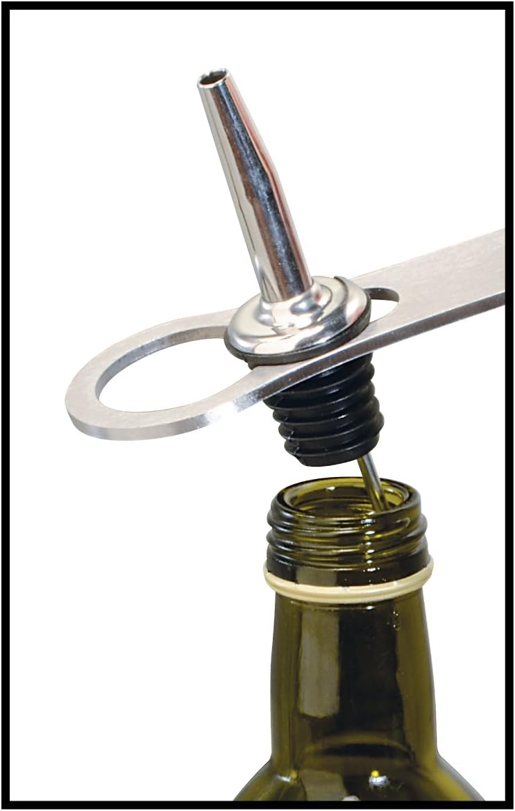 Thirsty Rhino Badak Bottle Opener and Pour Spout Remover, Brushed Silver (Set of 6)