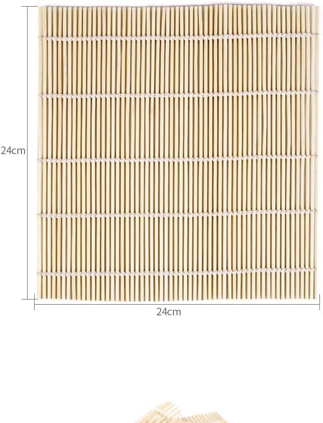 4 Pack Bamboo Sushi Rolling Mat, Sushi Roll Maker (9.5" x 9.6")