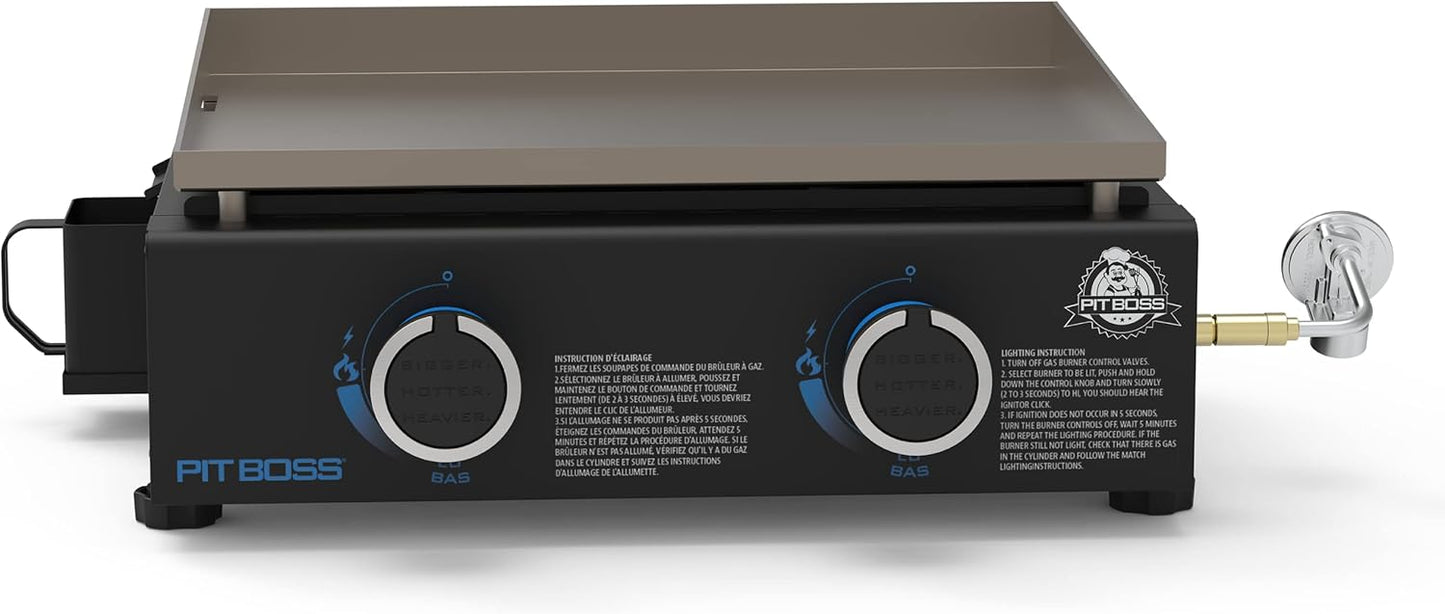 Pit Boss 10960 2-Burner Tabletop Griddle, Black