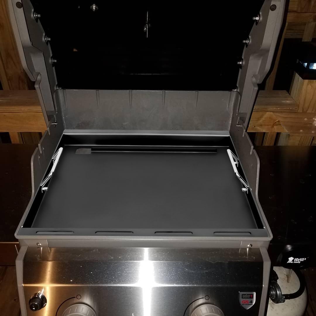 Full-Size Griddle Inserts for Weber Spirit 200 Series, Flat Top Grill Griddle for Weber GS4 Spirit I & II E-210 E-220 S-210 S-220 Gas Grill, Rectangular Griddle Replace for 7637 Grate