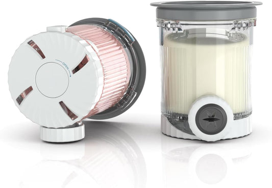 For Ninja Swirl by Creami NC700 Series Ice Cream Makers, Dishwasher Safe, 16 oz Pints with Lid, Grey Lids (Grey, 16OZ)