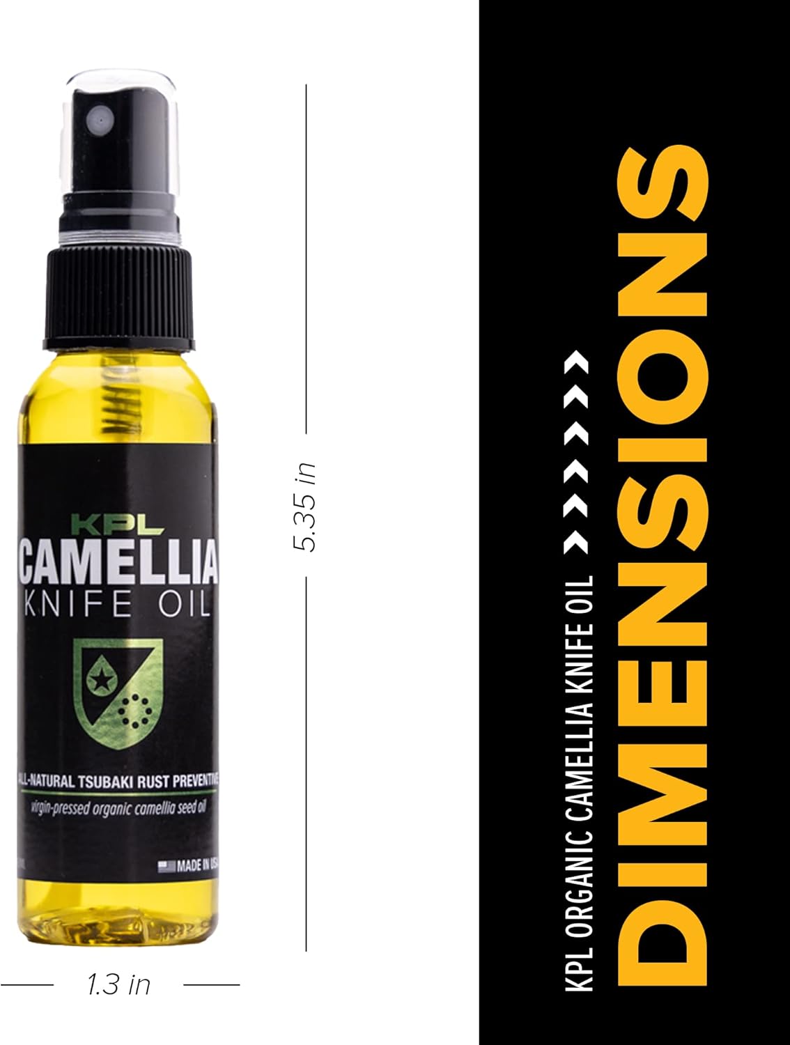 Knife Pivot Lube – Camellia Knife Oil for Blades – Tsubaki, Honing Oil for Cleaning and Blade Care – 60ml Spray Bottle