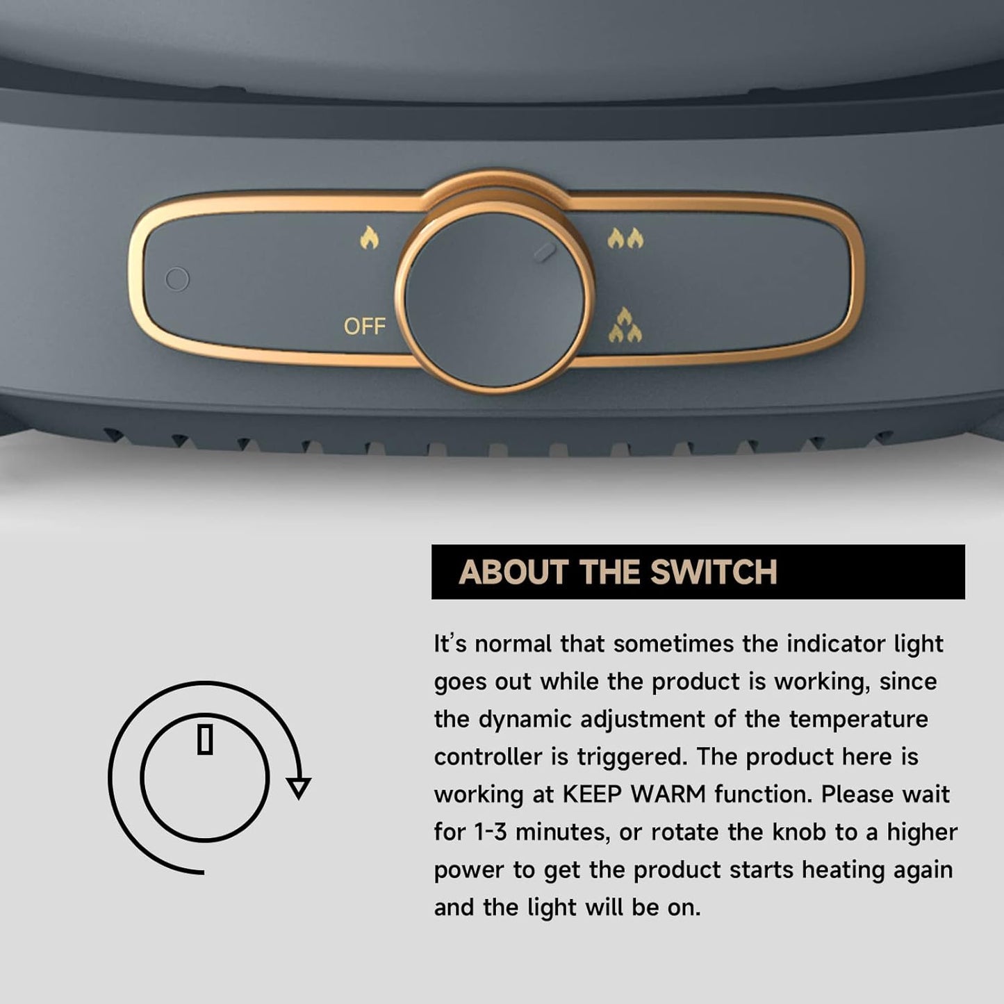 Dezin Hot Pot Electric with Divider, 5.5L Double-Flavor Electric Shabu Shabu Pot, Removable Non-Stick Dual Sided Electric Cooker, 3" Depth Divided Pot with Multi-Power Control, 2 Silicone Ladles