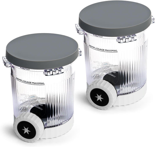 16oz Replacement Pints with Silicone Lids – 2-Pack- Compatible with Ninja Swirl by CREAMi NC701 Series – BPA-Free, Leak-Proof, Freezer & Dishwasher Safe Containers