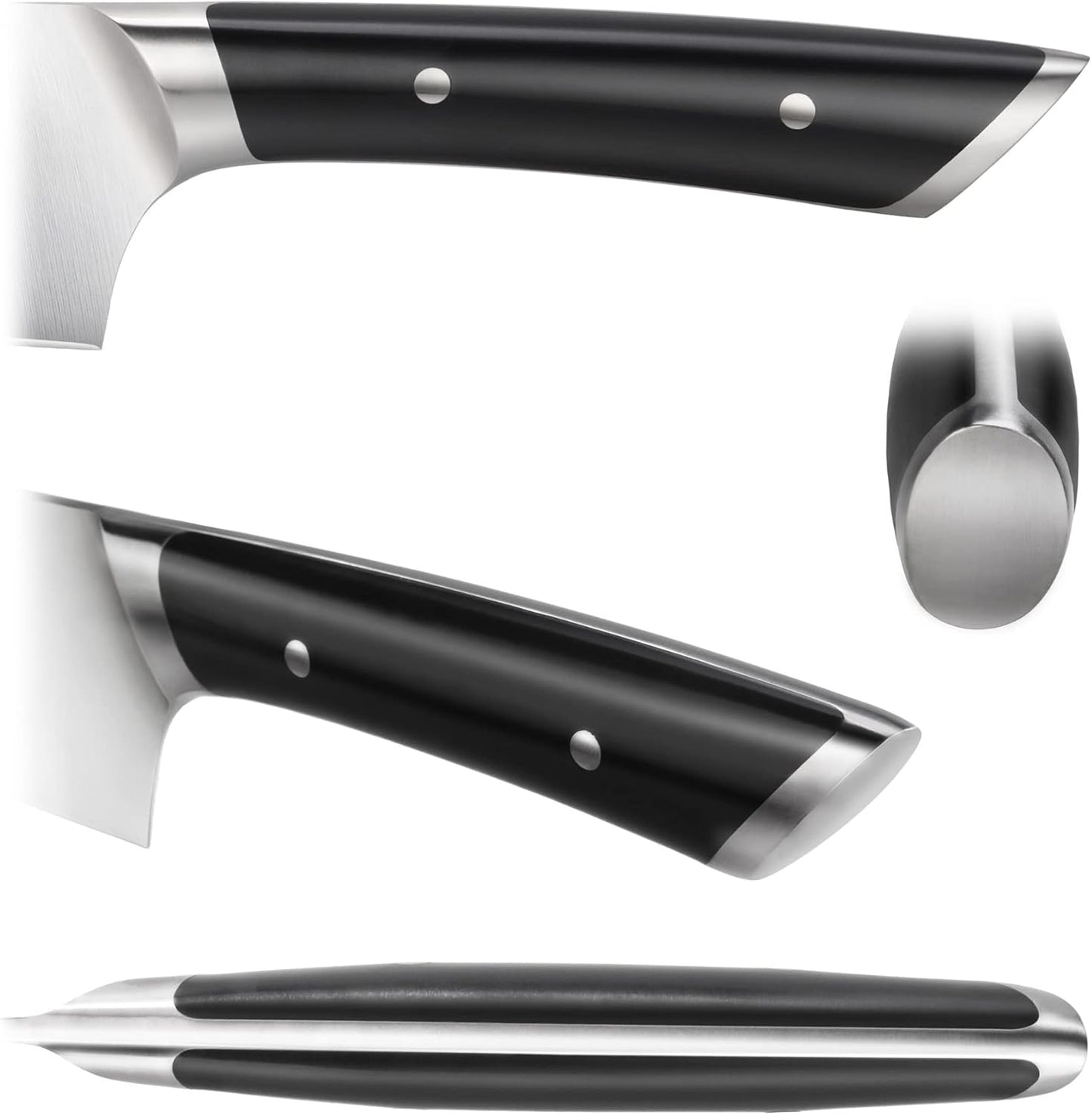 Cangshan HELENA Series German Steel Forged Knife Block Set (8-Piece, Black)