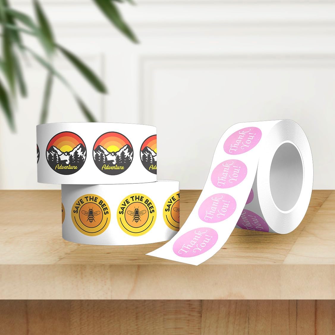 Custom Stickers Label Rolls, Build Your Own Stickers/Labels Any Design Premium Gloss BOPP Custom Sticker, Personalized Stickers for Business Logo, Custom Printed Sticker Labels 50+ (2 Inch Square)