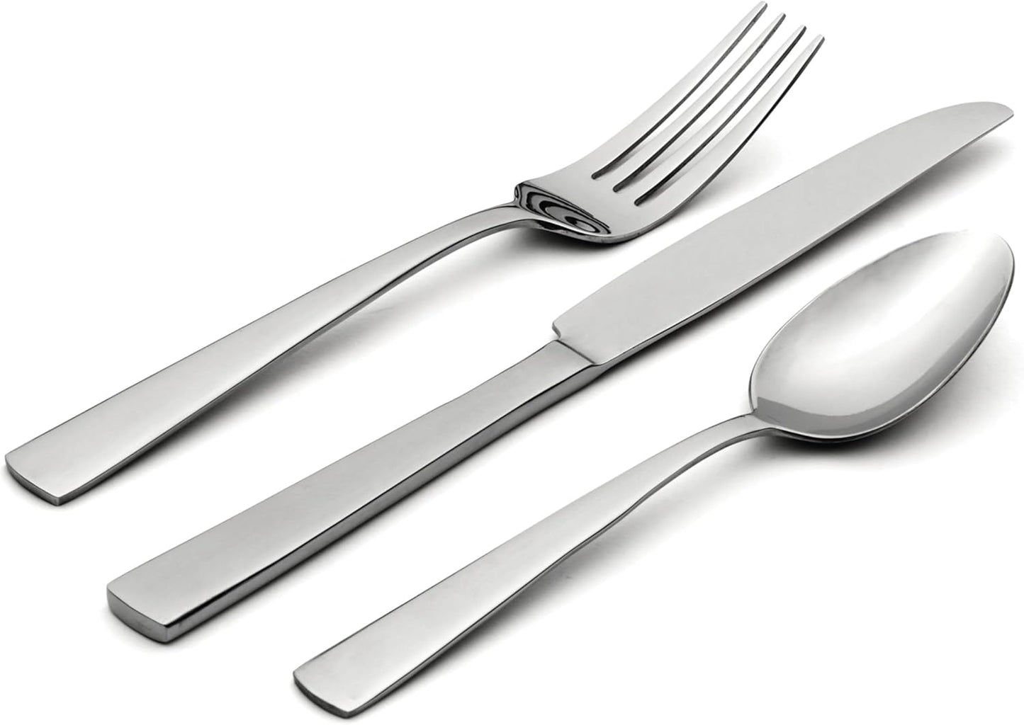 Oneida Chef's Table 24 Piece Everyday Flatware Dining Set, 3.70 LB, Metallic