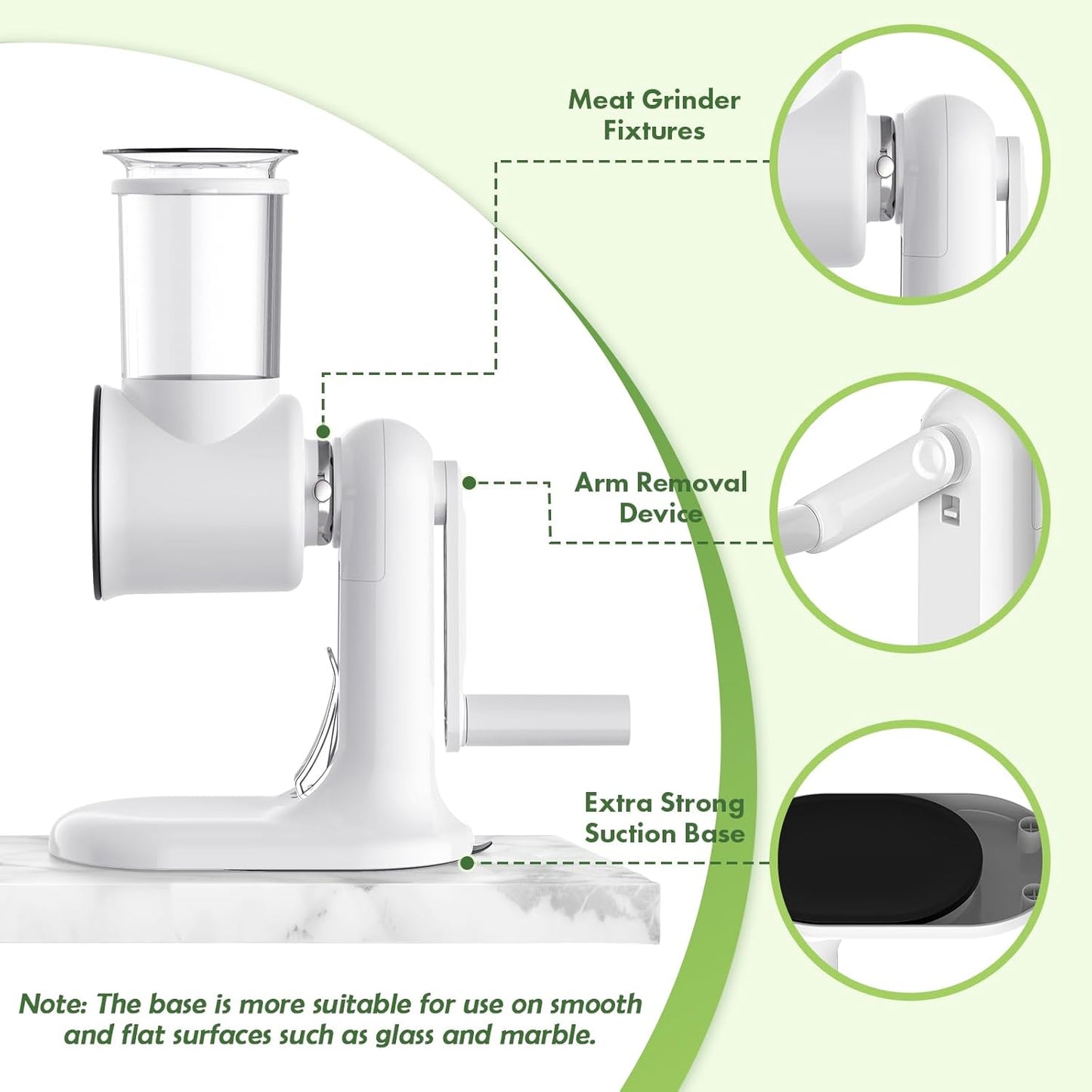 GVODE 5-Blade Cheese Grater with Removable Stainless Steel Blades & Non-Slip Plastic Base – Dishwasher Safe, Anti-Skid Design for Parmesan, Vegetables, Chocolate