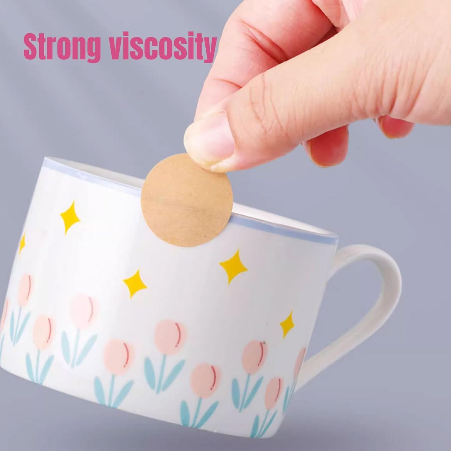 Custom Stickers Personalized Square Kraft Paper Sticker Customizable Floral Wreath Labels, Stickers for Mason Jars, Wedding Favors, Gift Tags, Party Packaging (Style 2)