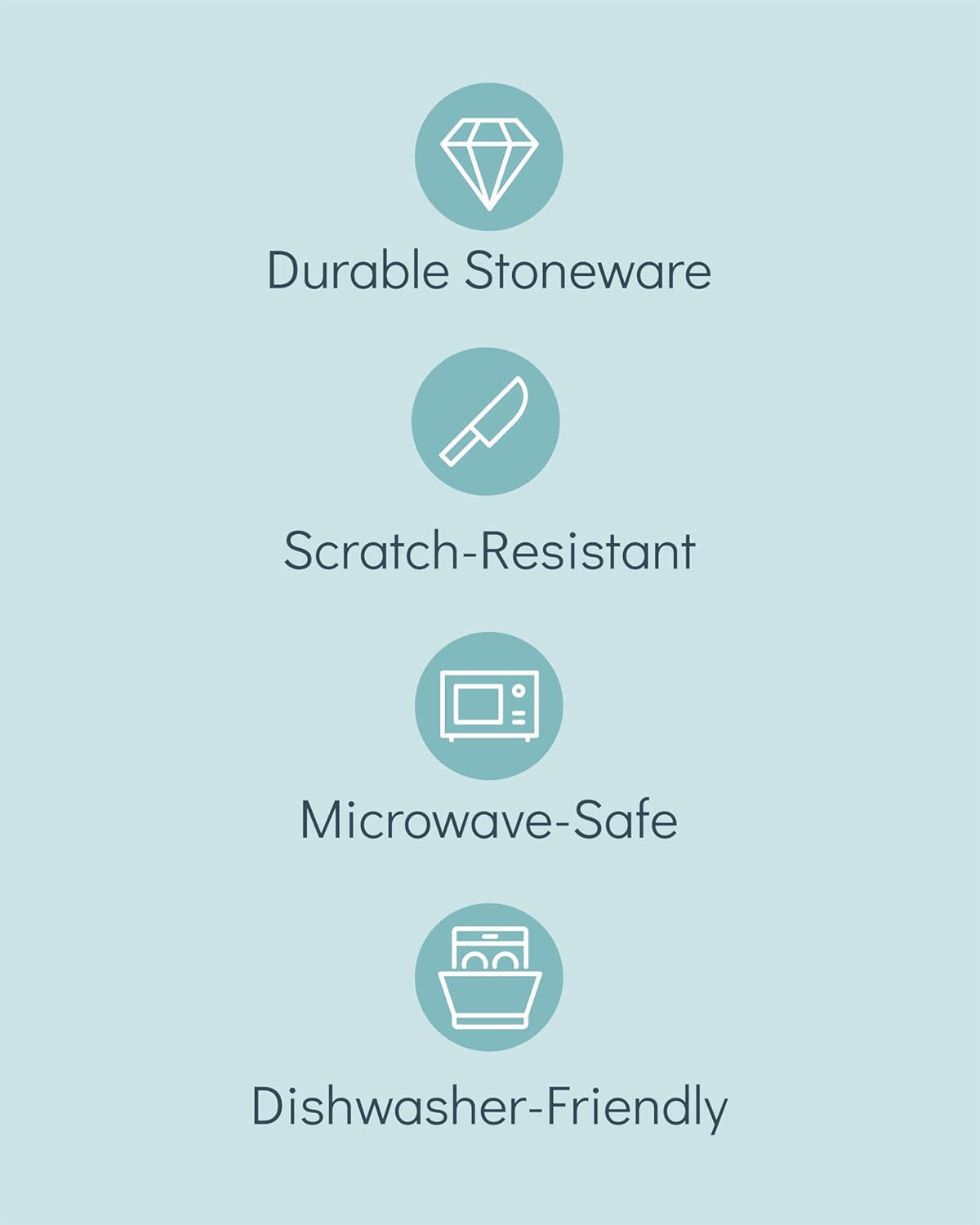 Stoneware dinnerware set 8 persons Rustic 24 pcs - Rustic design dinnerware set, dishwasher safe - Bowl and plate set - Pure Living dinnerware in beige…