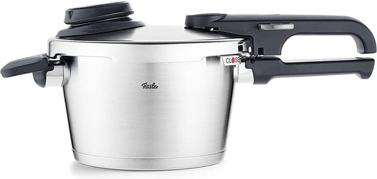 Fissler Vitavit Premium Pressure Cooker with Steamer Insert, 2.6 Quart