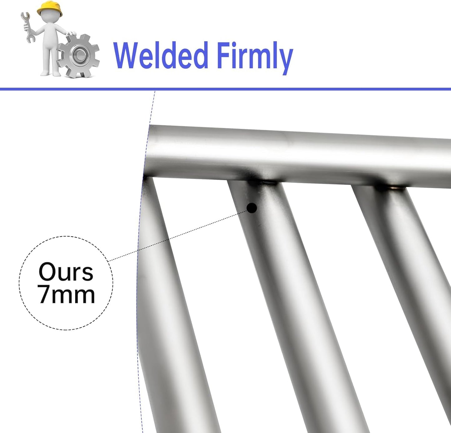 Grill Grates Flavorizer Bars Grill Parts for Weber Spirit 2 Spirit II E-310, E-320, S-310, S-320, 7636 7638 7639 GS4 Spirit 300 Series, 17” Porcelain Steel BBQ Grid Replacement Accessories