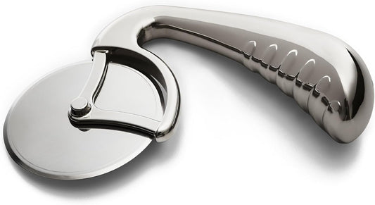 Pizza Cutter Wheel by Midnight Slice - Stainless Steel Food Slicer for Pizzas and more with Ergonomic Handle and Sharp Cutting Surface for Clean Cuts