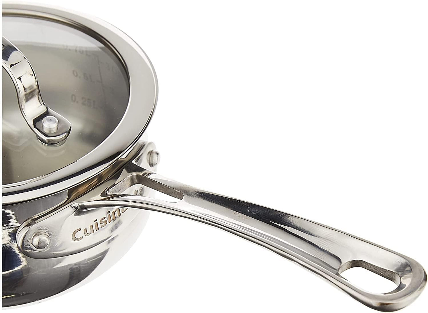 Cuisinart 419-14 Contour Stainless 1-Quart Saucepan with Cover