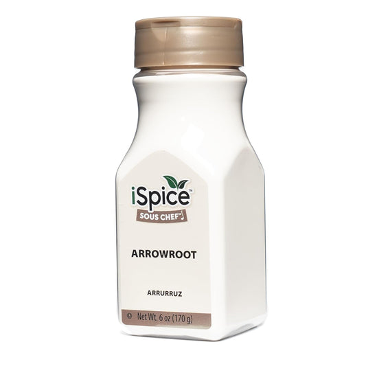 iSpice Premium Arrowroot Powder |Natural Thickener Arrowroot Flour |Gluten-Free Arrowroot Starch| Non -GMO Arrow Powder | 6oz (170g)