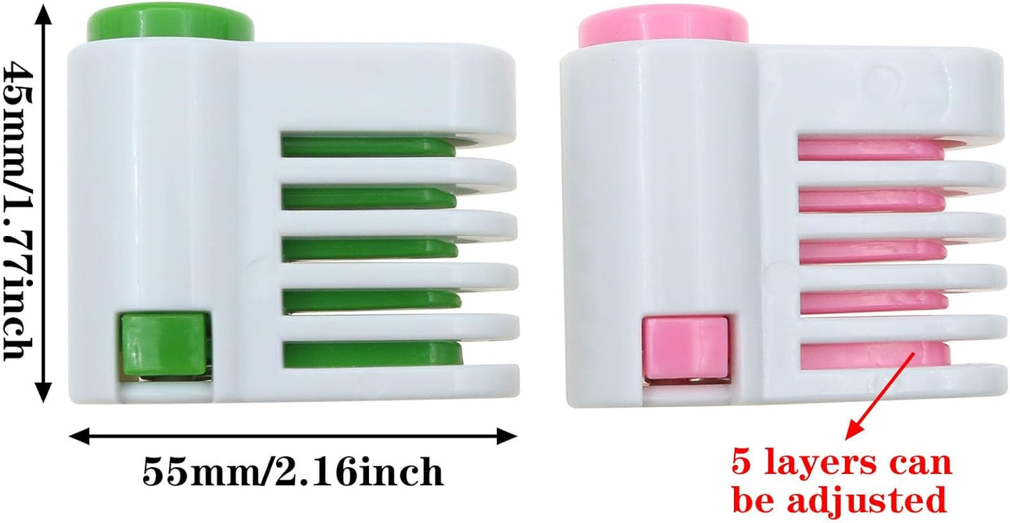 4PCS DIY Cake Slicer Cake Layer Slicer 5 Layers Cake Leveler Kitchen Fixing Tools for Bread Toast and Cakes (Pink)