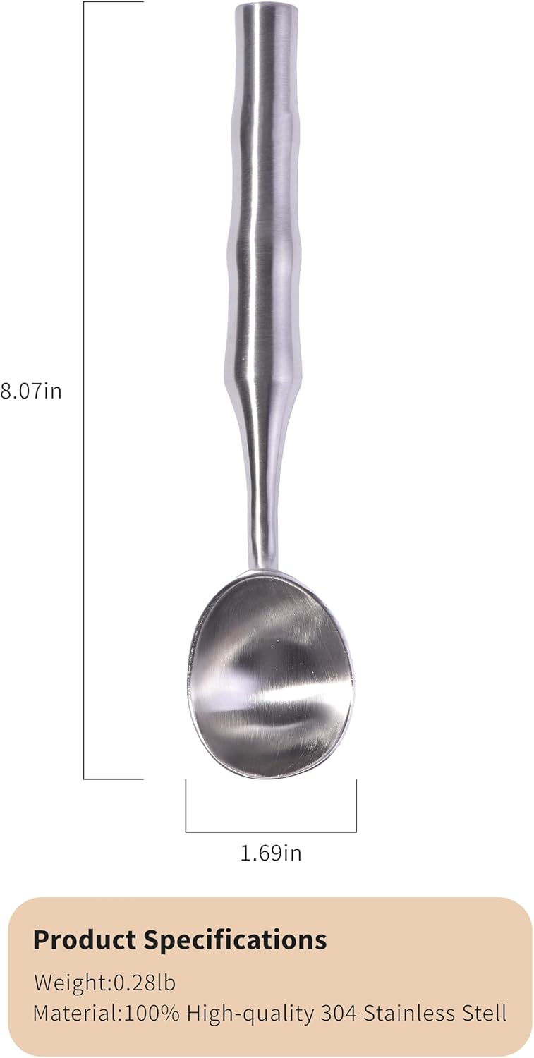 2Pcs Stainless Steel Ice Cream Scoop - Ergonomic Handle Ice Cream Scooper Heavy Duty Ice Cream Scoops Best Rated - One-Piece Dishwasher Safe Icecream Scoop Stainless Steel (2)