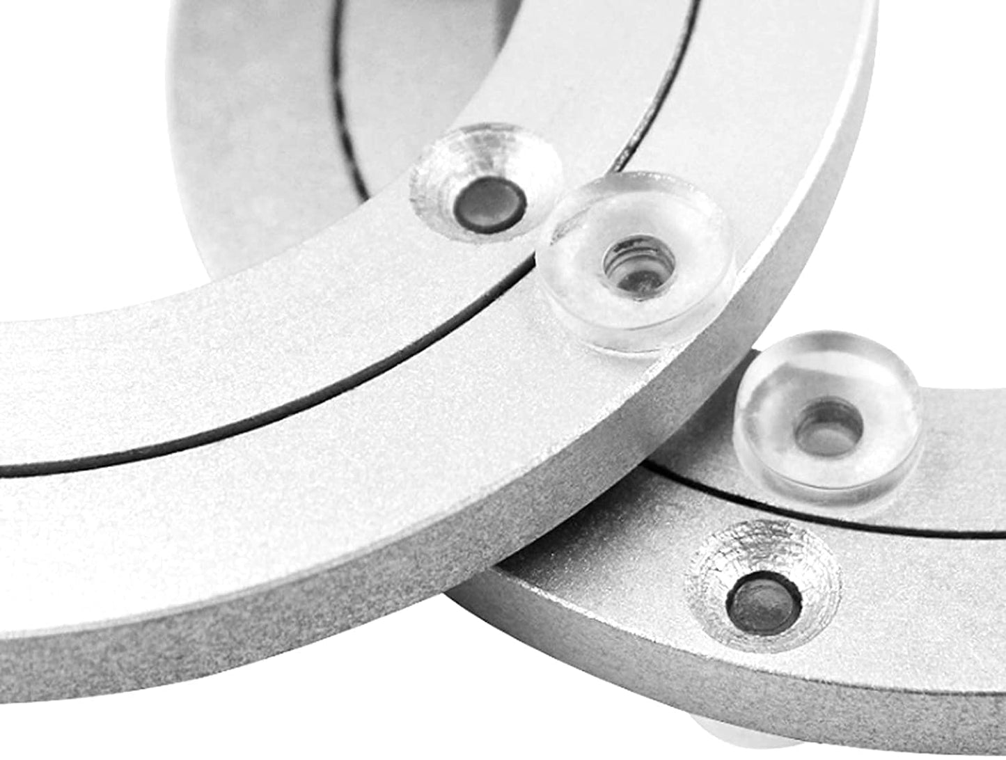 Aluminium Alloy Turntable Bearing, Heavy Duty Swivel Turntable Lazy Susan Rotating Bearing Turntable Round Dining Table Smooth Swivel Plate Hardware, 20"