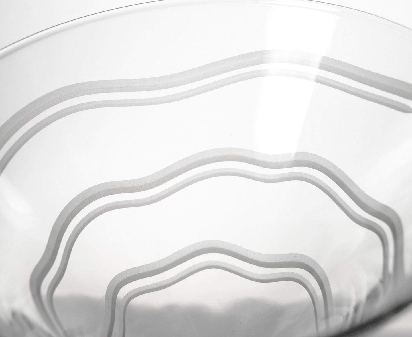 Rolf Glass Good Vibrations Martini Glass | Set of 4 Stemmed 10oz Martini Glasses | Lead-Free Crystal Glass | Diamond-Wheel Engraved | Made in the USA | Etched Spiral Design