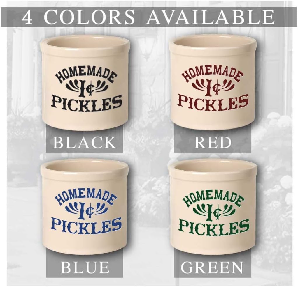 Clarus Crystal Pickles Jar as seen on the show Friends in Monica's kitchen 2 Gallon Crock Pot Utensil holder. 2 Gallon. 4 Colors Available