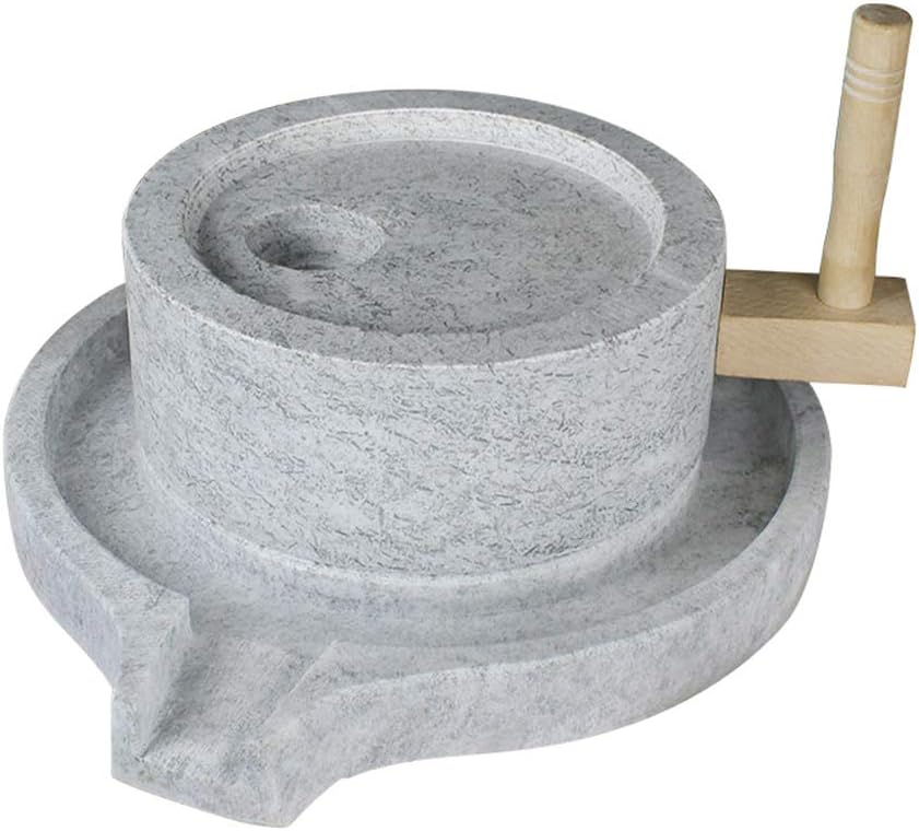 Natural Granite Handmade Stone Mill/Grinder (11.8Wx15.7L)