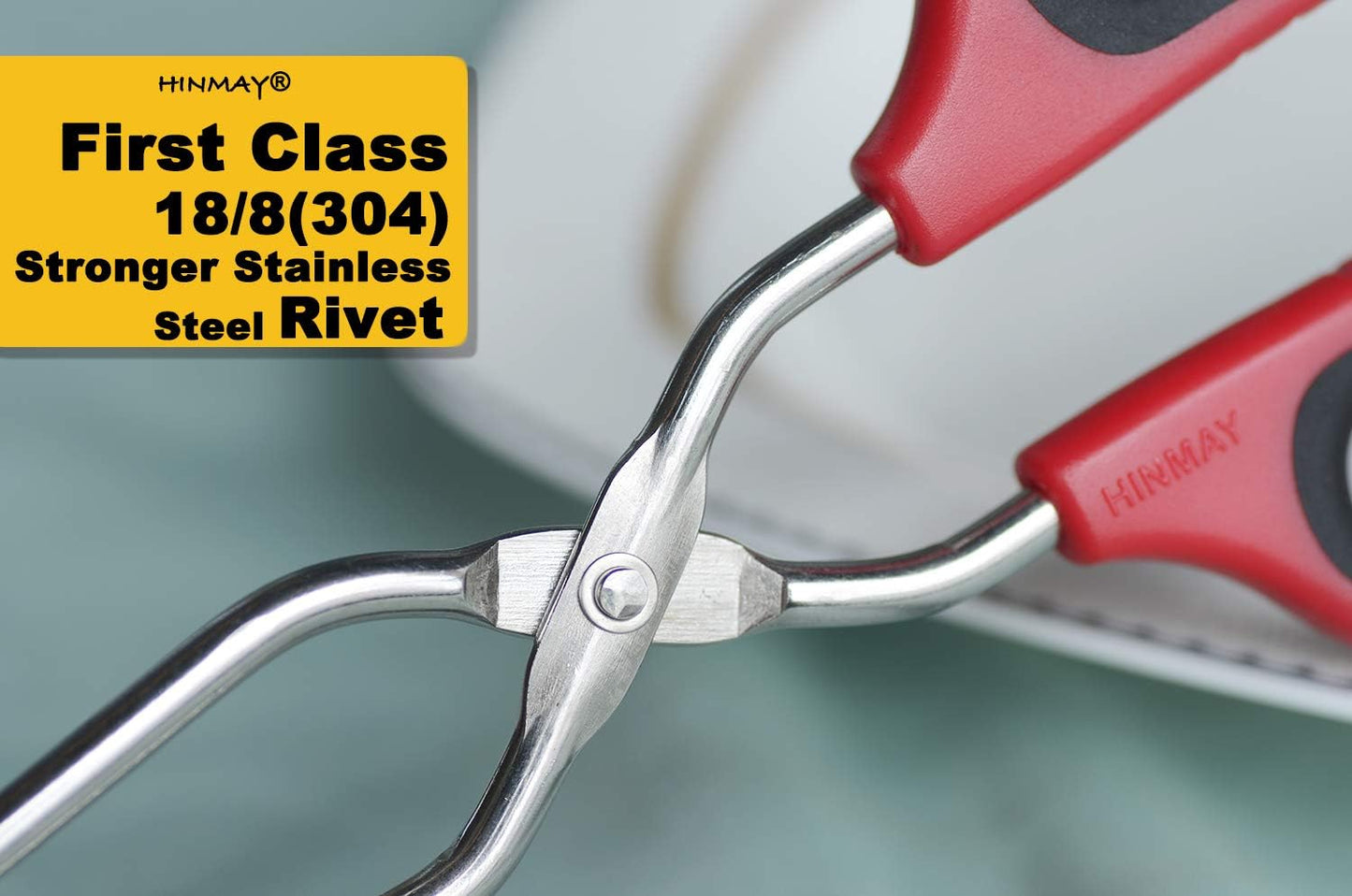 Scissor Tongs 11-Inch Heavy Duty Stainless Steel Scissor Cooking Tongs