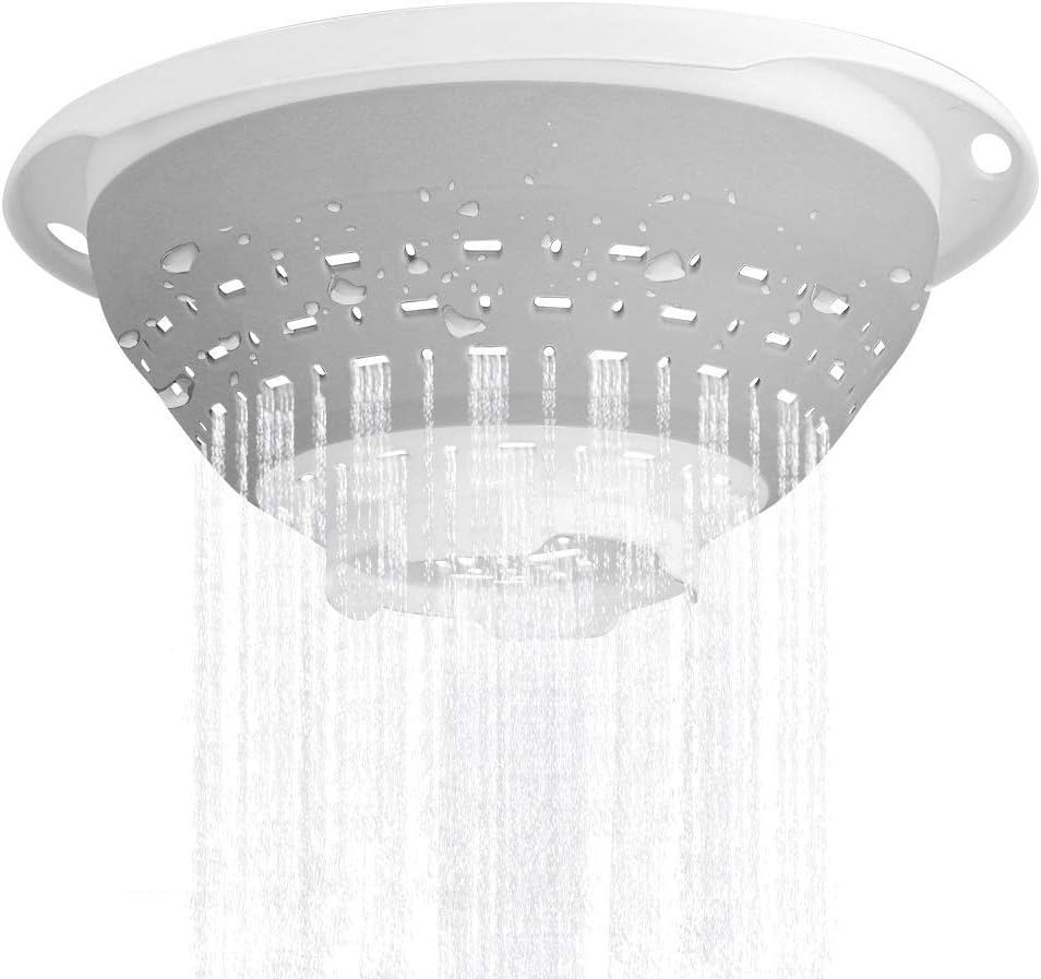 QiMH Collapsible Colander and Strainer, 5 Quart(1.25 gal), Heavey Duty Kitchen Drainer Basket for Pasta, Veggies and Fruits, New Home Apartment Essentials