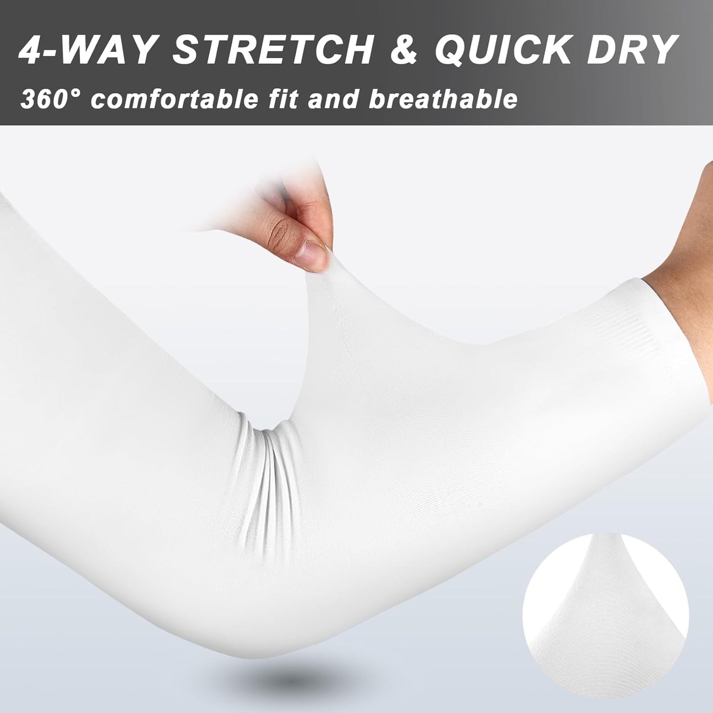 UV Sun Protection Arm Sleeves for Men Women, Cooling Sun Sleeves to Cover Arms Sports Compression Covers for Golf