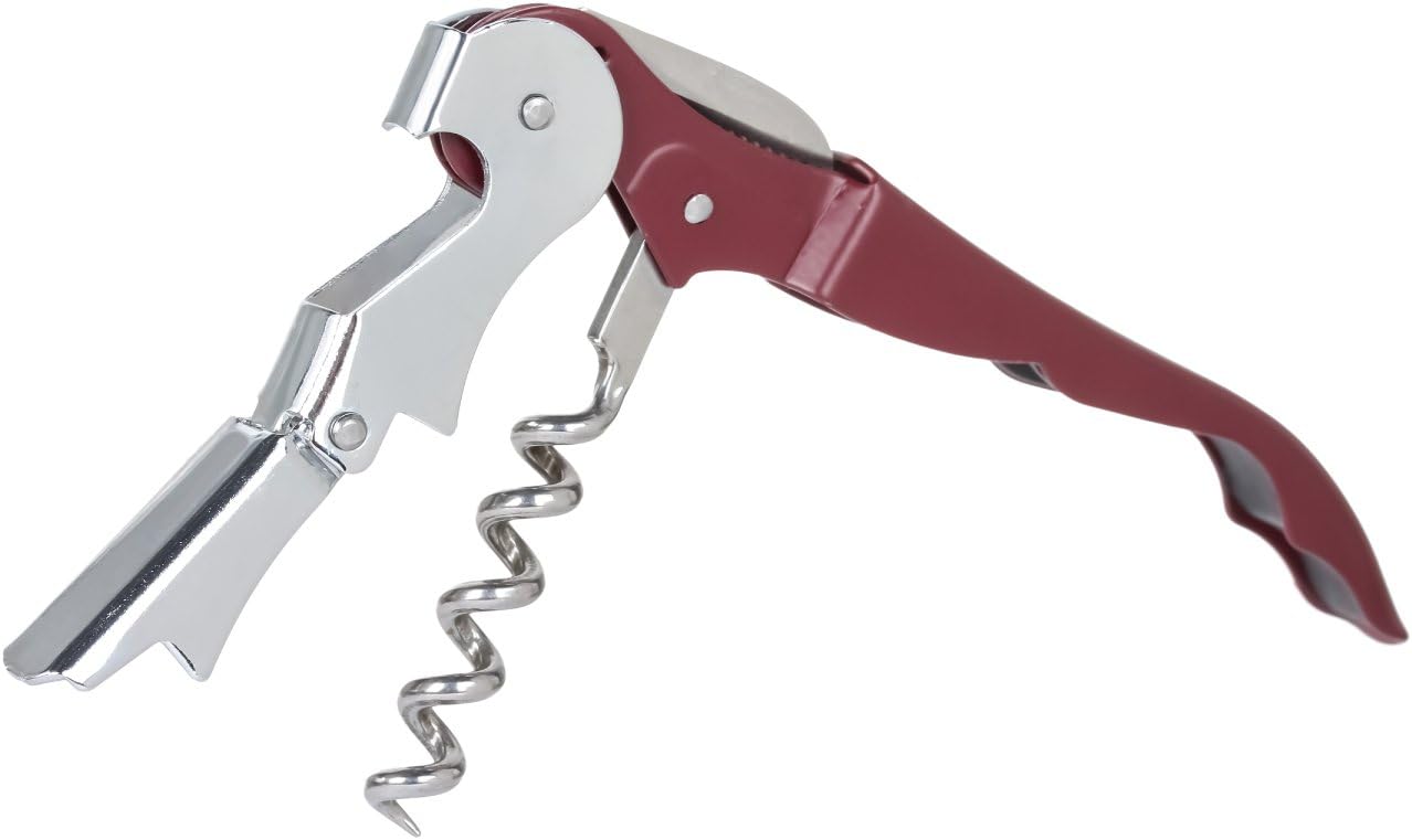 Thirsty Rhino Anggur Double Hinged Waiter's Corkscrew (Set of 2) (Burgundy)