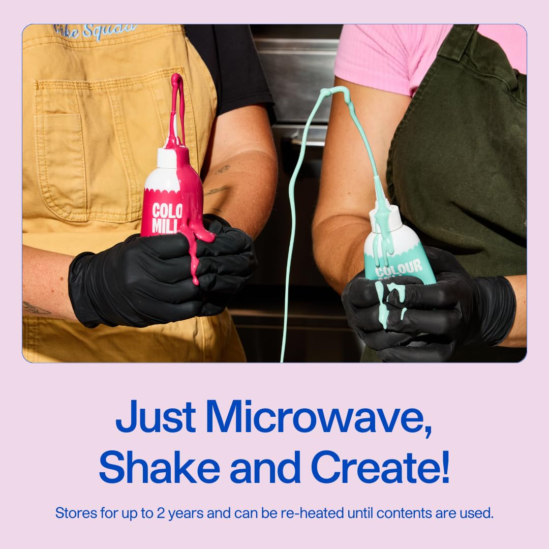 Colour Mill Chocolate Drip Easy-Melt Drizzle for Desserts, 125 Grams Tiffany