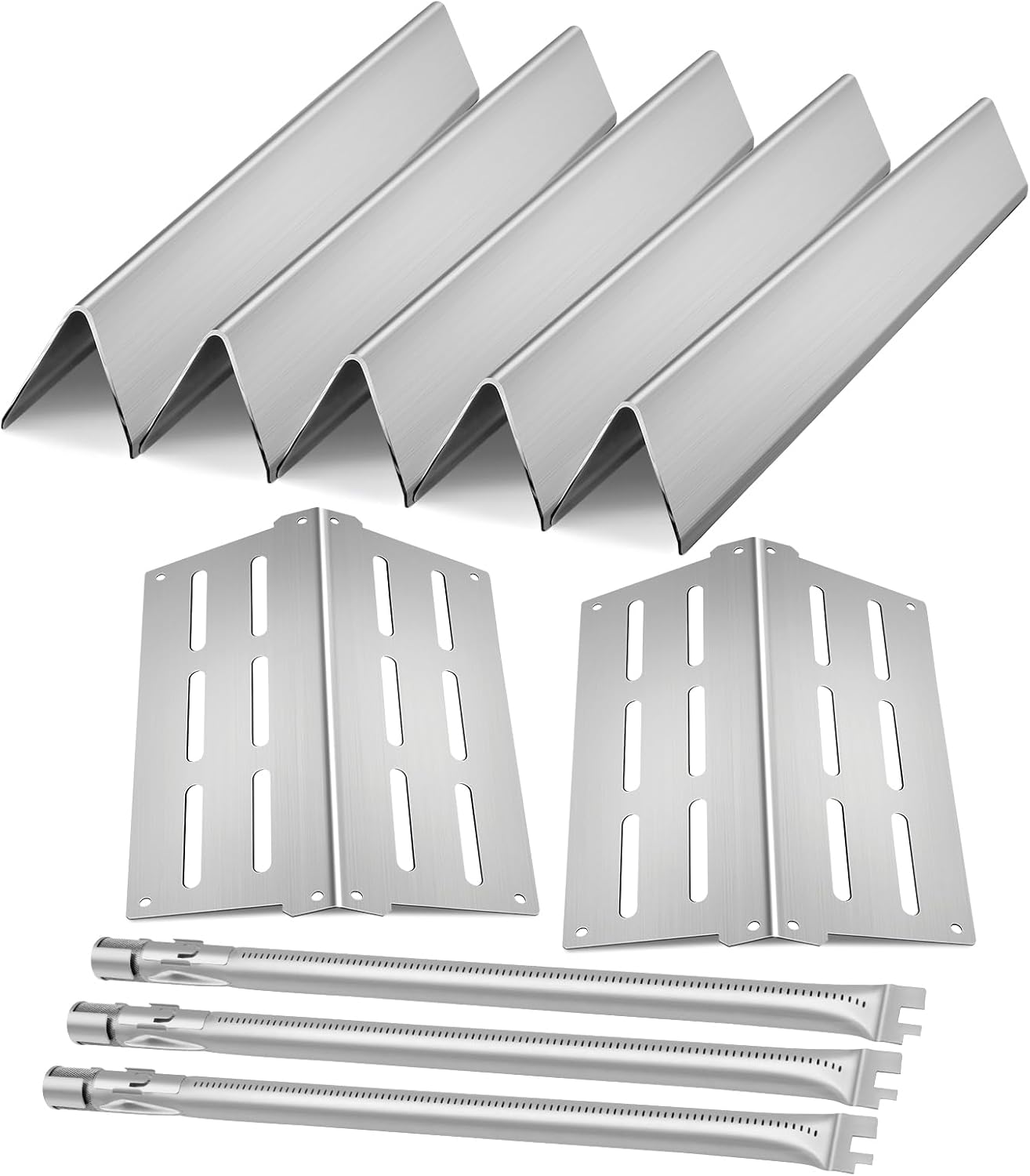 Grill Replacement Parts for Weber Genesis 300 Series Flavorizer Bars Heat Deflector Burner Tube Set Kit for Weber Genesis Grill Parts E310 E320 E330 EP310 EP320 EP330