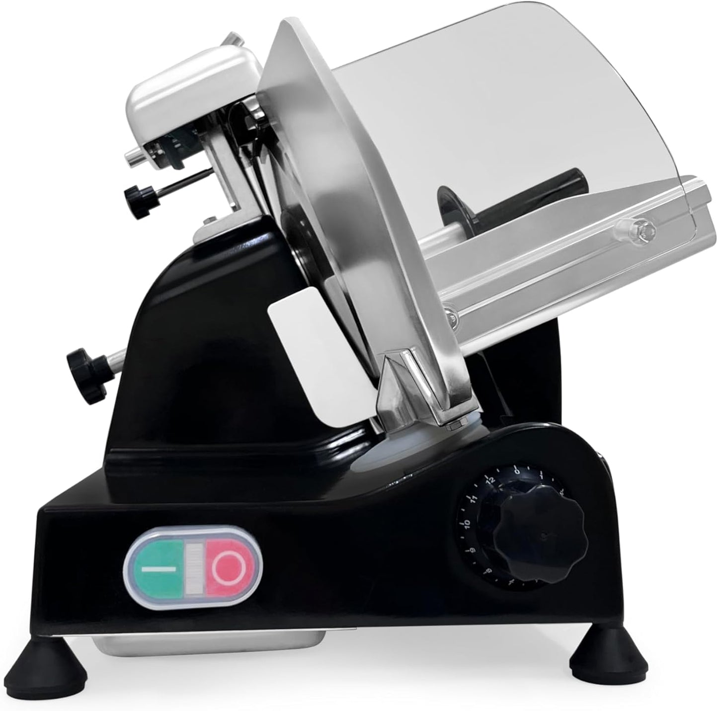 KWS MS-10XS Premium 320W Electric Meat Slicer 10-Inch in Black with 304 Stainless Steel Blade, Frozen Meat/Deli/Cheese/Food Slicer Low Noises Commercial and Home Use [ ETL, NSF Certified ]