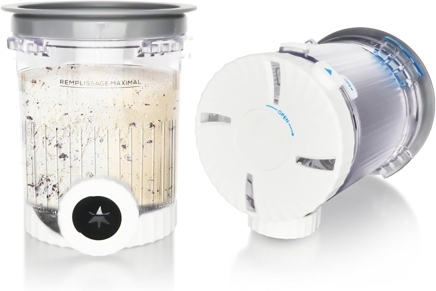 2-Pack Swirl Ice Cream Pints with Lids - Compatible with Ninja Swirl Creami NC700 Series, BPA-Free Pint Containers & Nozzles, Dishwasher Safe Frozen Treat Storage