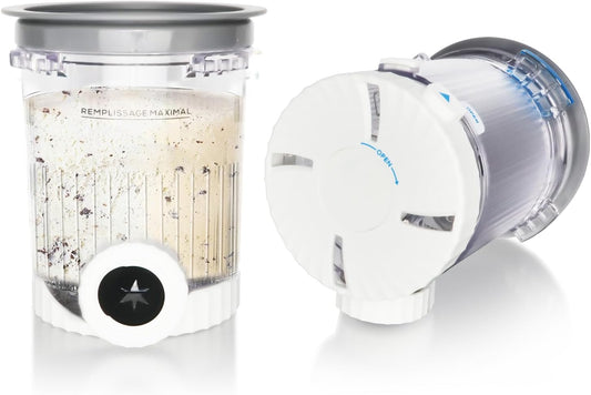 2-Pack Swirl Ice Cream Pints with Lids - Compatible with Ninja Swirl Creami NC700 Series, BPA-Free Pint Containers & Nozzles, Dishwasher Safe Frozen Treat Storage