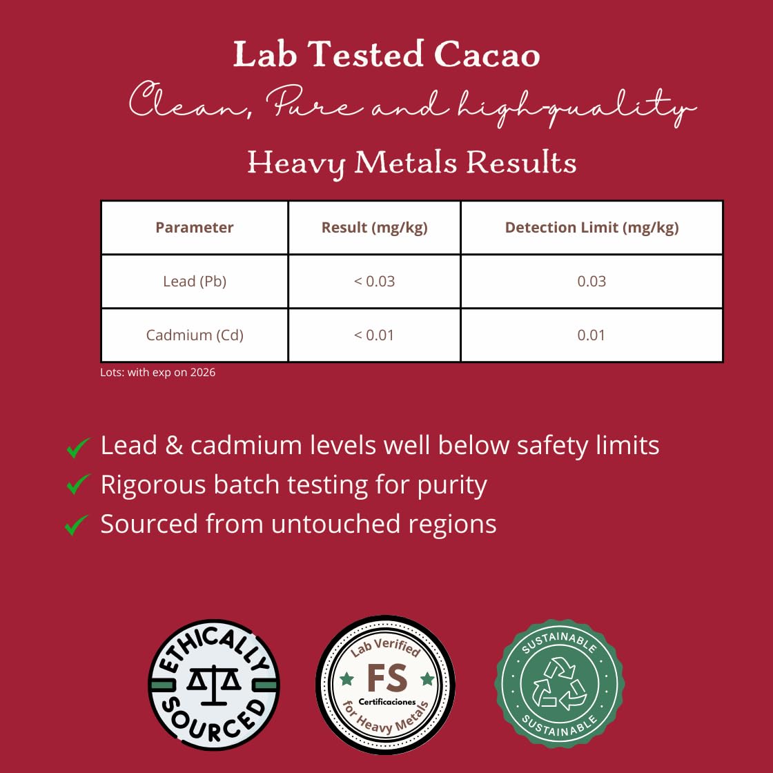 Cacao Adventures Ceremonial Grade Cacao | 100% Pure | Dairy Free & Vegan | Unsweetened |Ethically sourced and sustainably grown |Vegan Peruvian, 5 Pound (Pack of 1)