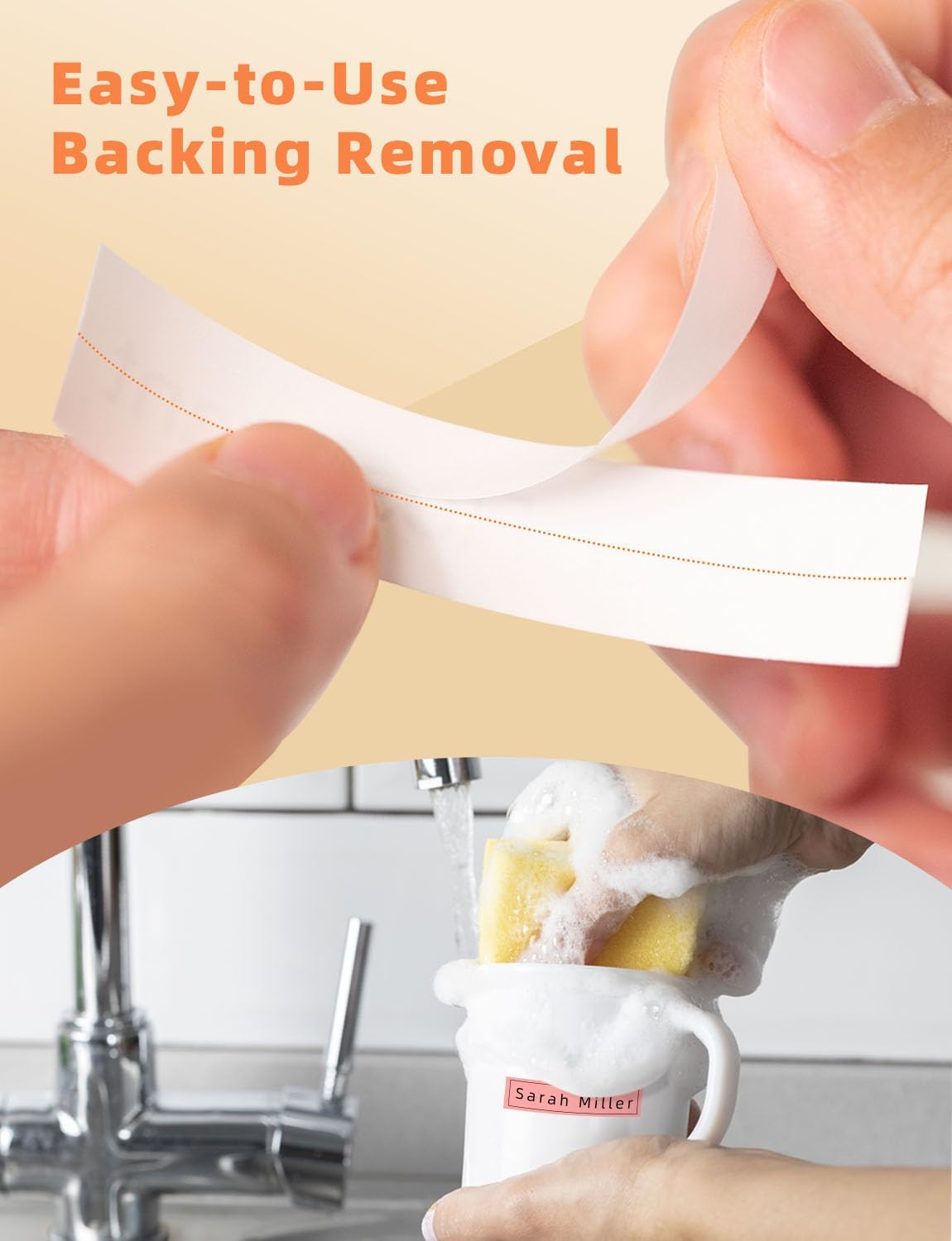 MakeID E1 Q1 Label Maker Tape Refills, 3-Roll 16mm x 4m (0.63" x 13') Continuous Consumables Thermal Laminated Office Labeling Tape Replacement