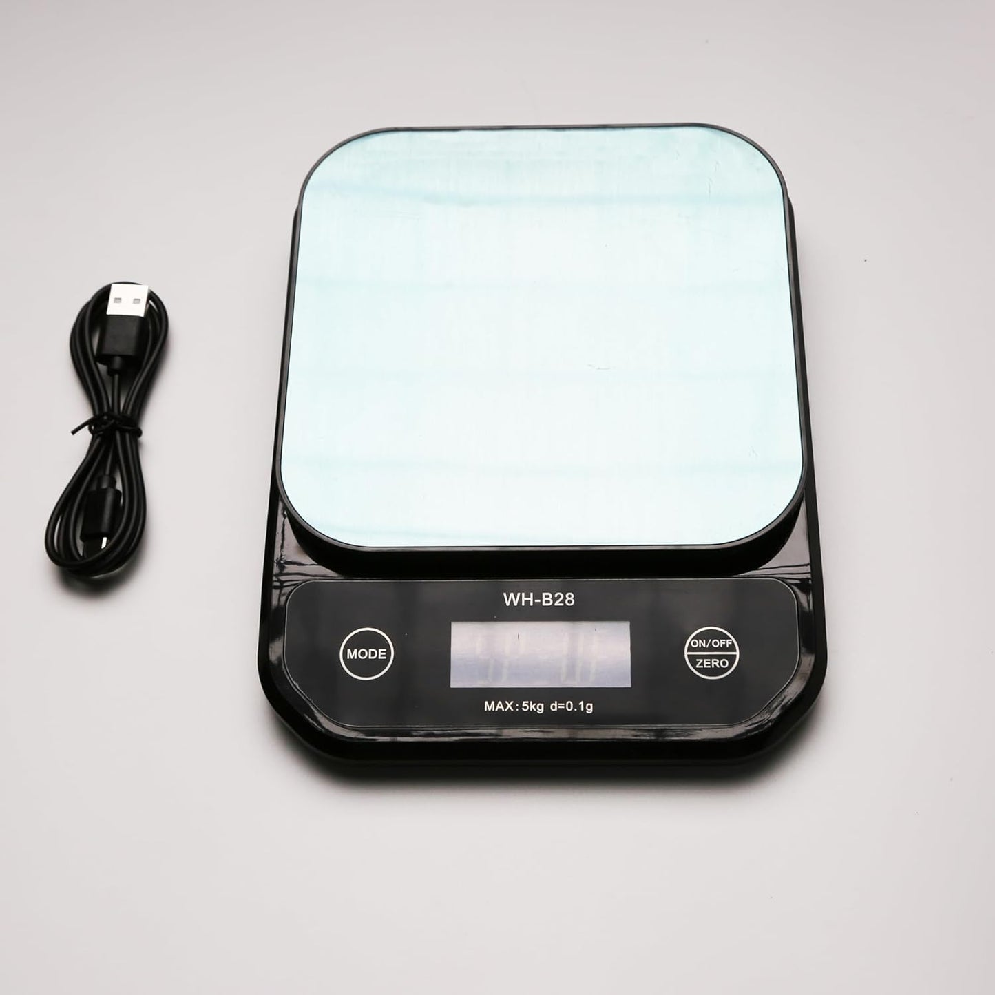 Waterproof 5kg/11lb Kitchen Scale, 0.1g/0.003oz High Precision, USB Rechargeable.