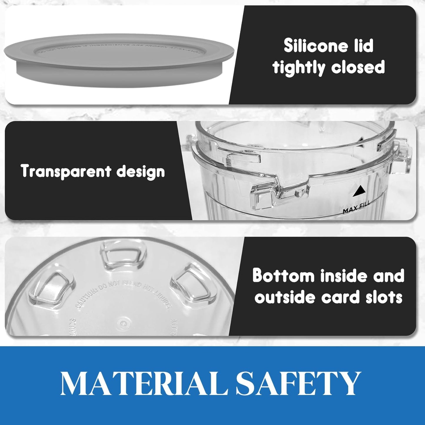 Creami Breeze Pints and Lids for Ninja, 16oz Creamer Cups Storage Containers Holder Can Canisters Replacement Accessories for NC100 NC200 NC201 CN205A Ice Cream Maker Airtight BPA-Free Dishwasher Safe