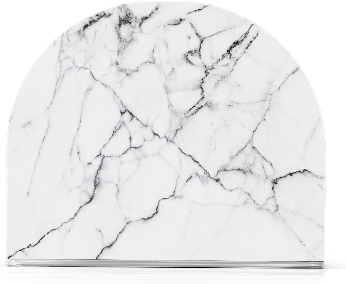 White and Black Marble Napkin Holder for Table Paper Napkins Holder Acrylic Tissue Dispenser Kitchen Dining Room Bathroom Party Car Decor