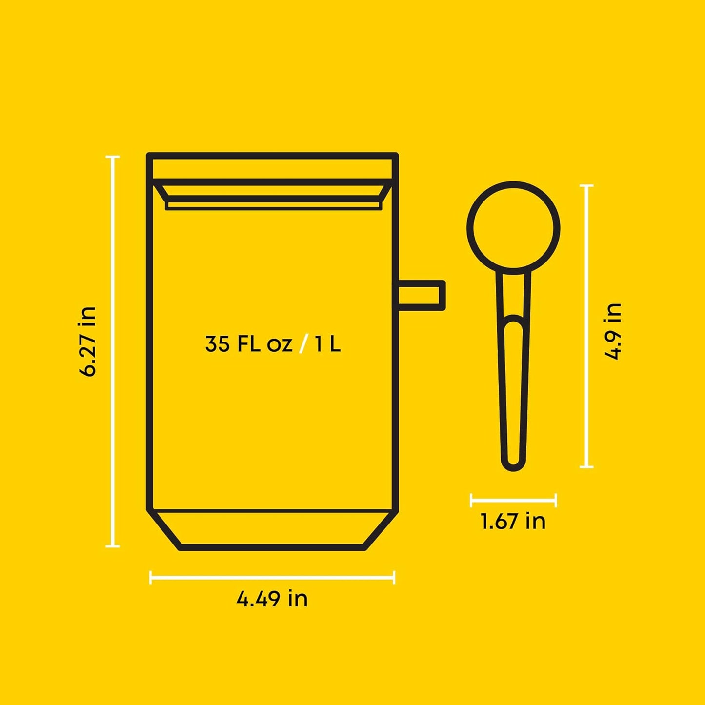 JoyJolt Holden 32oz Stackable Glass Storage Containers with Lids and Scoops, Airtight Food Canister Set of 3 w/Acacia Wood Lids, Round Stacking Pantry and Kitchen Containers w/Scoop | Clear