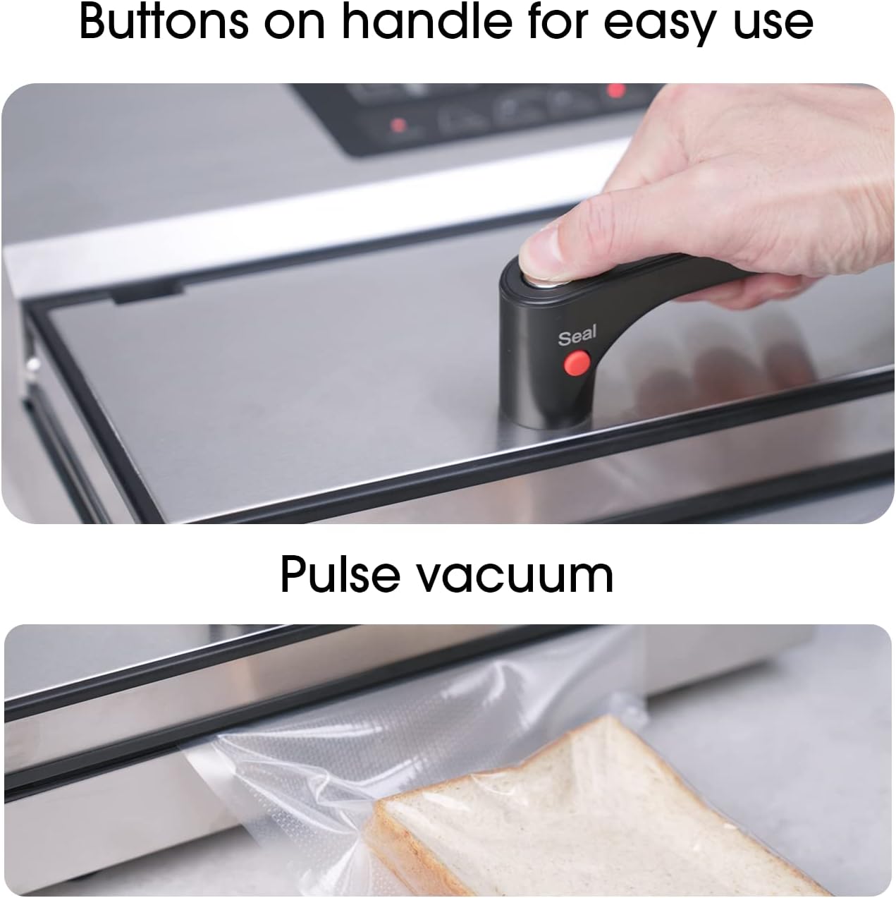Vesta Precision Vac'n Seal Pro II Vacuum Sealer - Smart Seal Design, Full Speed Operation, Effortless Heavy Workload, Patented Cutter Box Bags, Designed and Serviced in USA