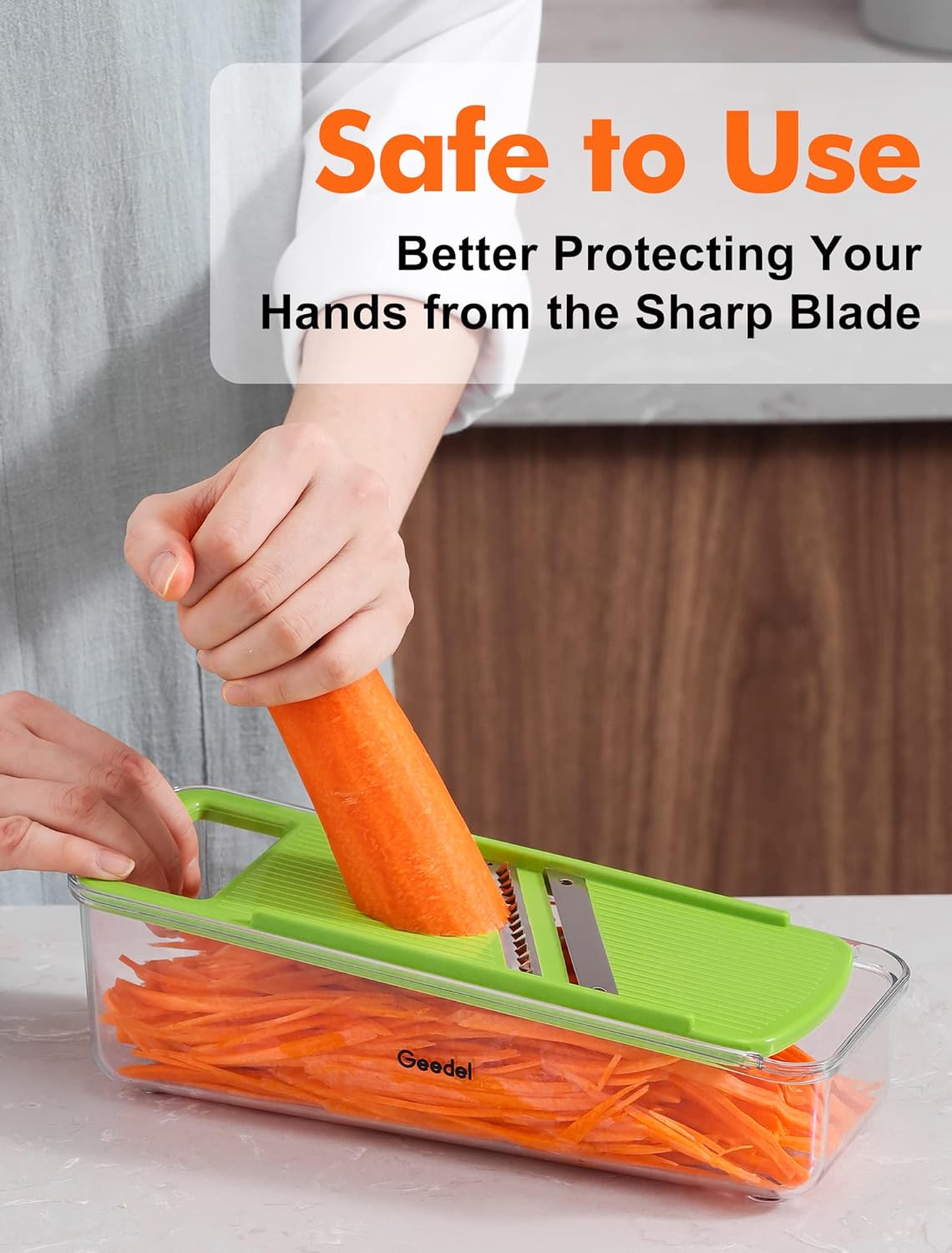 Geedel Professional Mandoline Slicer for Kitchen, Multi Purpose Vegetable Slicer Cutter, Vegetable Cutter Onion Cutter for Veggie Fruit Cheese