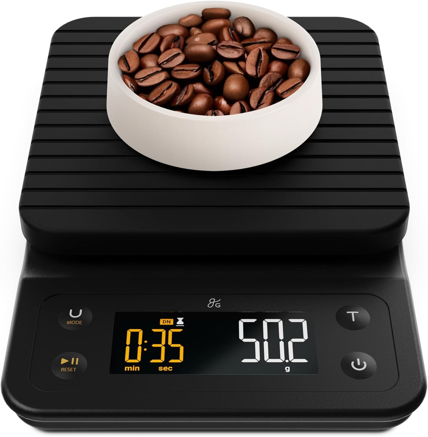 Greater Goods 0.1g Precision Coffee Scale with Timer – 3kg Digital Scale for Pour-Over, Espresso, French Press, Kitchen Use (Onyx Black)