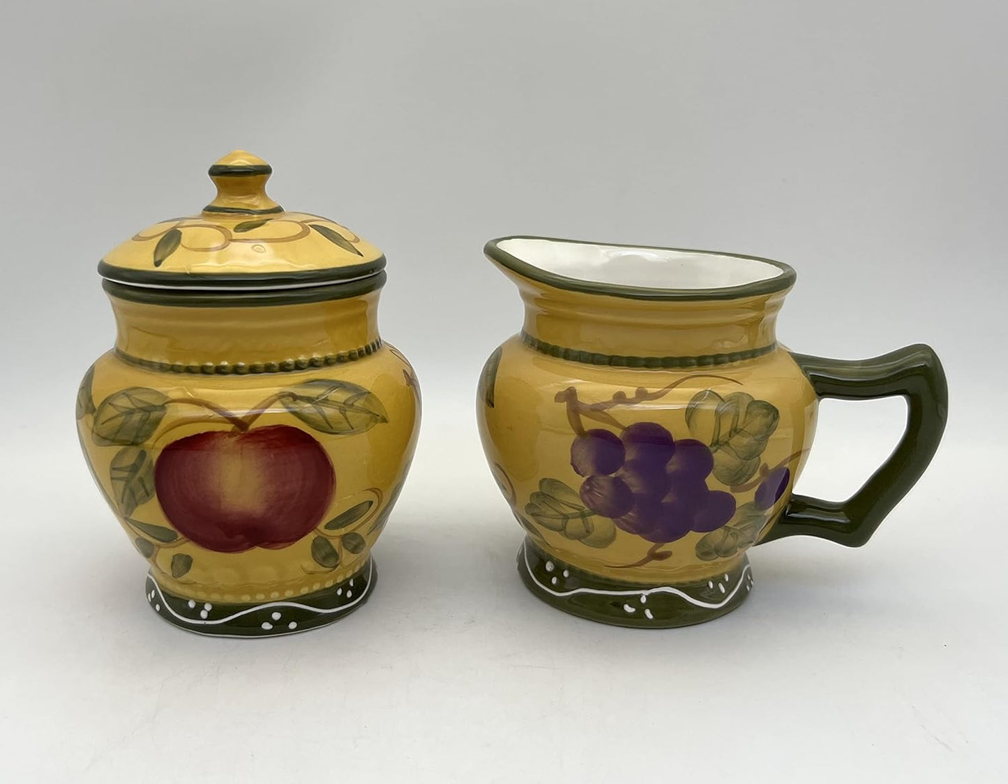 ACK Ceramic Cream and Sugar Set (Deluxe), Sugar Bowl with Lid