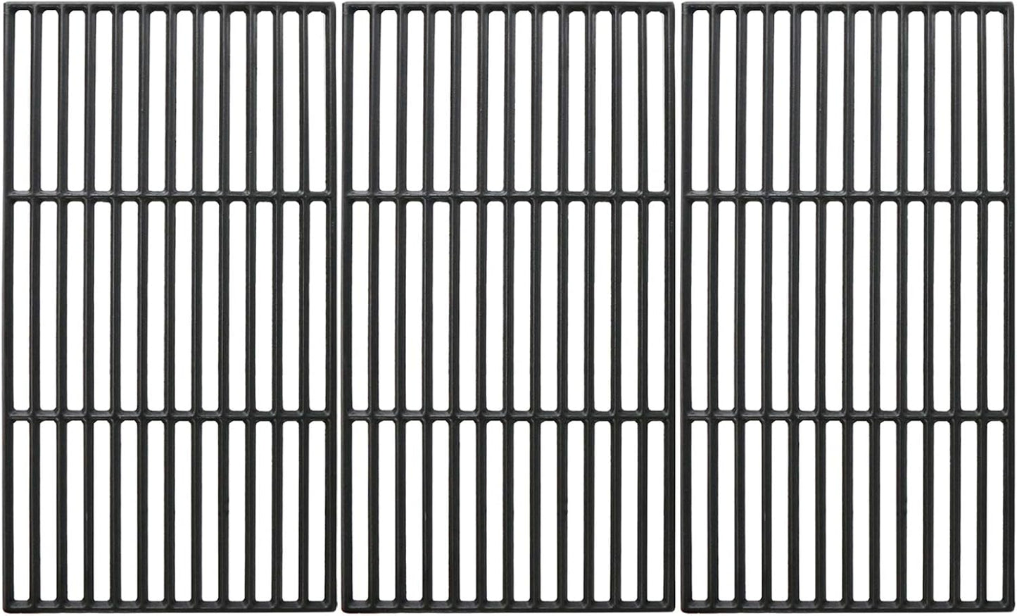 Uniflasy Cast Iron Cooking Grate for Char-Griller 1624 Smokin' Champ Charcoal Grill Horizontal Smoker Grates Replacement Parts for Chargriller Set of 3