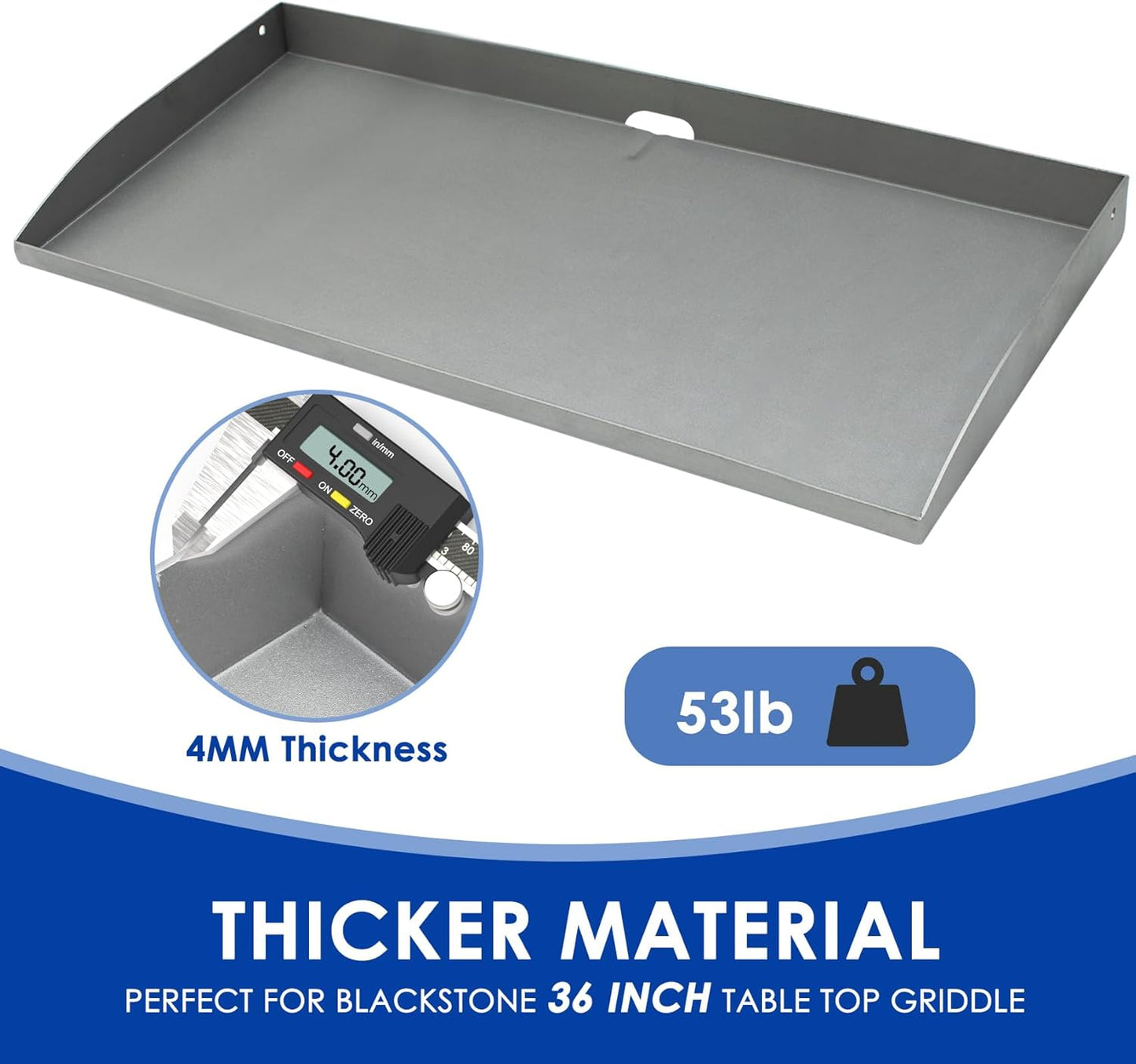 SafBbcue 36 inch Griddle Replacement Top for Blackstone 36" 4 Burner Griddle Grill, Blackstone 36 inch Grill 1554 1565 1841 2149 1836 1984 Replacement Top, Heavy-duty Steel