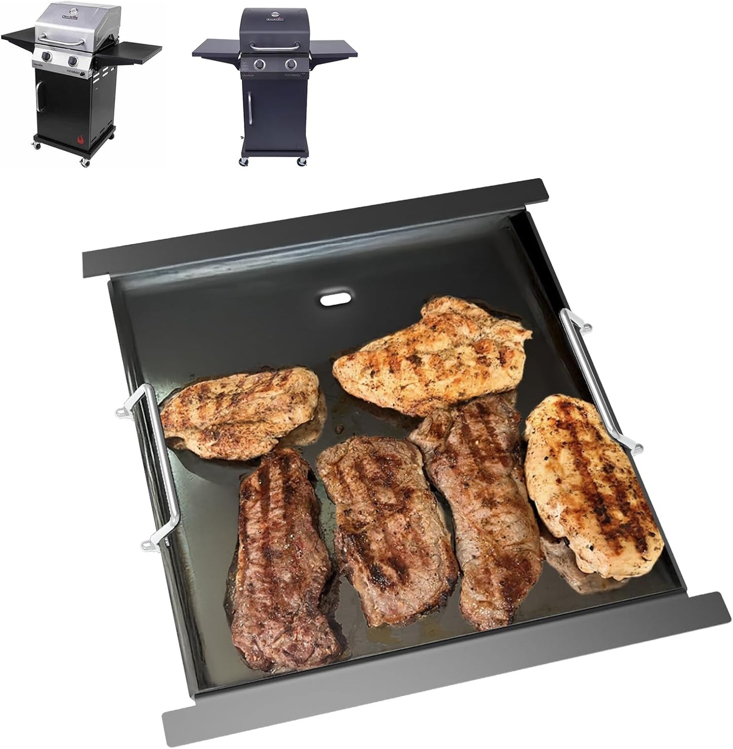 463630021 Griddle Insert for Charbroil Performance 2-Burner Grill 463660021 463660421 463630422 463655021 463655621,Non-stick Flat Top Griddle Plate Replacement for Charbroil G426-0004-W1 G426-0005-W1